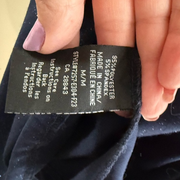 Blue V-Neck Tank Top with Relaxed Fit - Picture 4 of 6